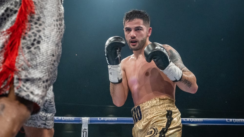 Erik Bazinyan sur le ring.