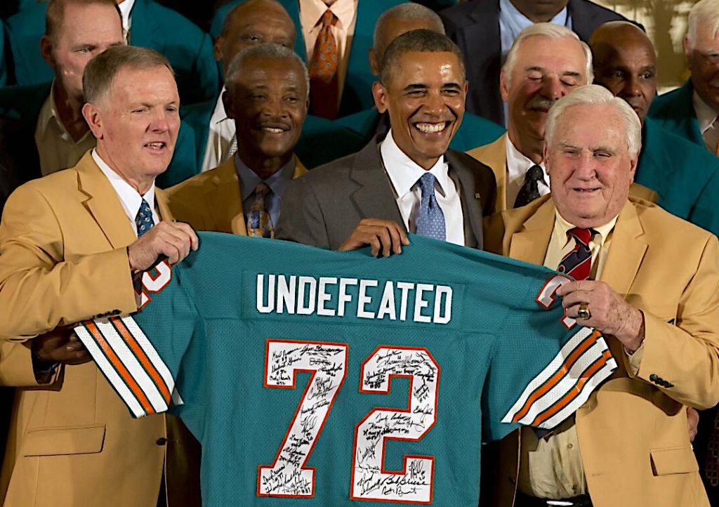 The undefeated Miami Dolphins 1972 team