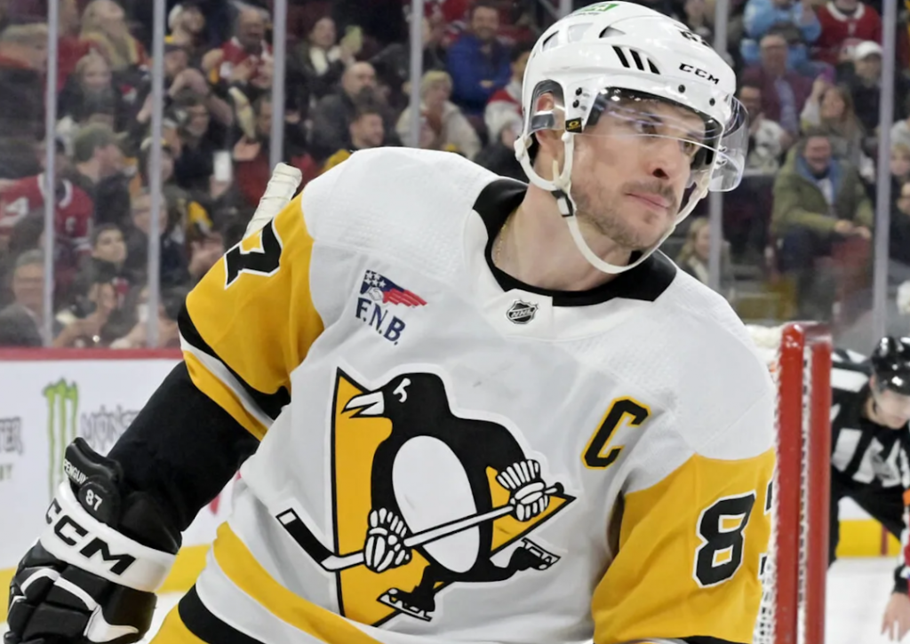 Sidney Crosby with the Penguins