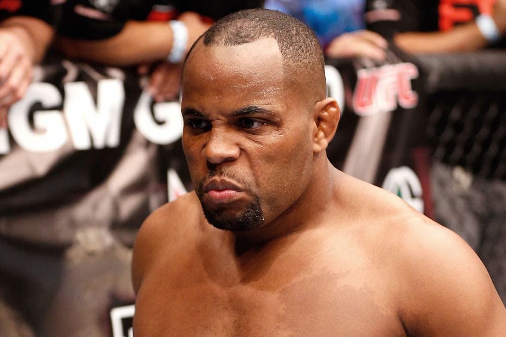Daniel Cormier getting ready to fight in the octagon