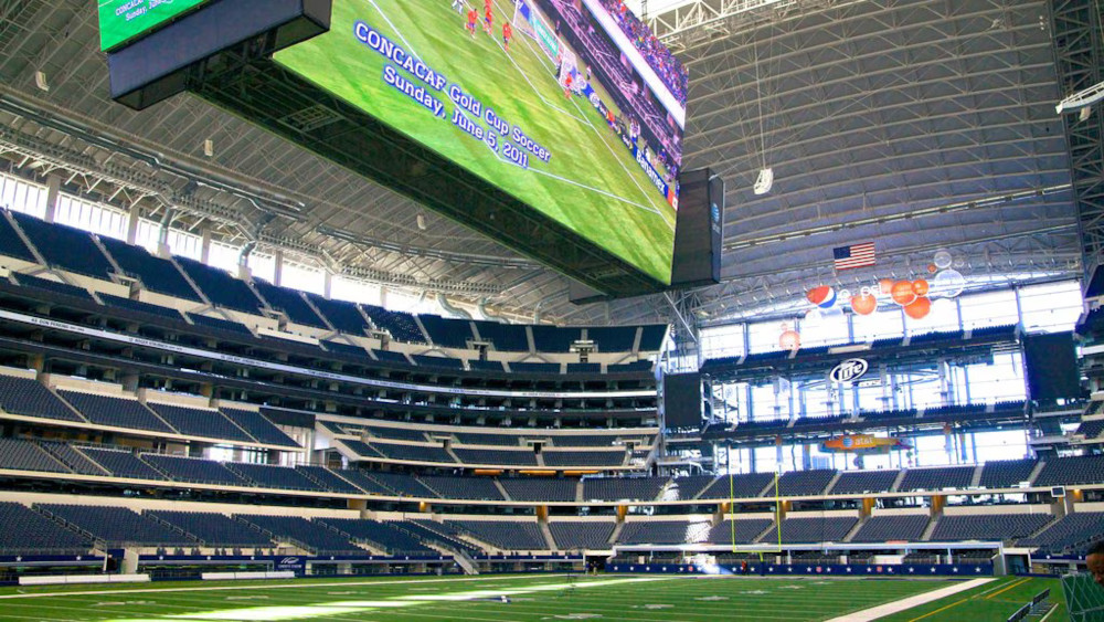 A photo inside one of the Copa America Stadiums, the AT&T Stadium