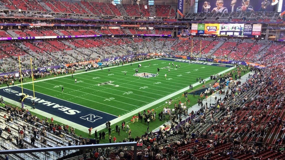 Inside the State Farm Stadium before a game begins
