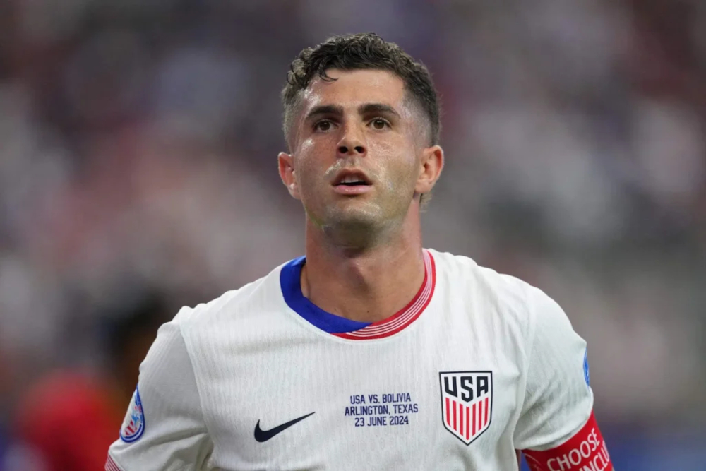 Christian Pulisic playing in the USA's group opener