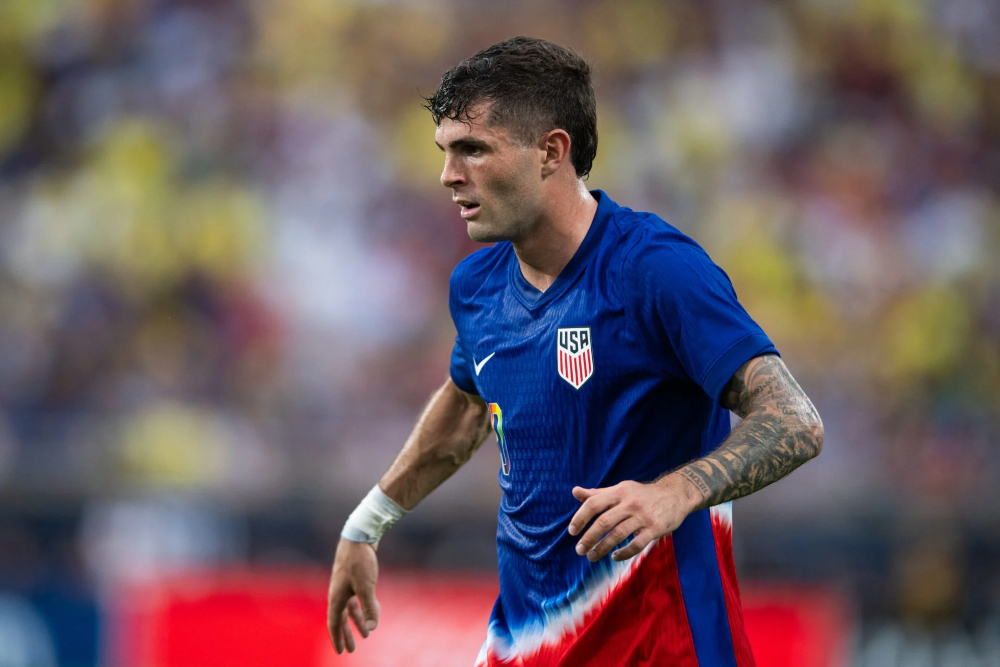 Christian Pulisic in action for the USMNT.